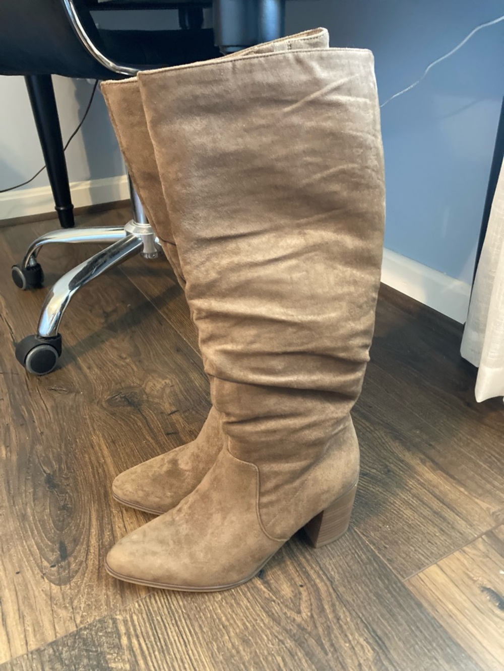 Universal Thread Taupe Over-the-Knee Slouch Boots
